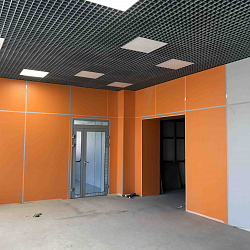 Панели для отделки стен школы с антивандальными свойствами 